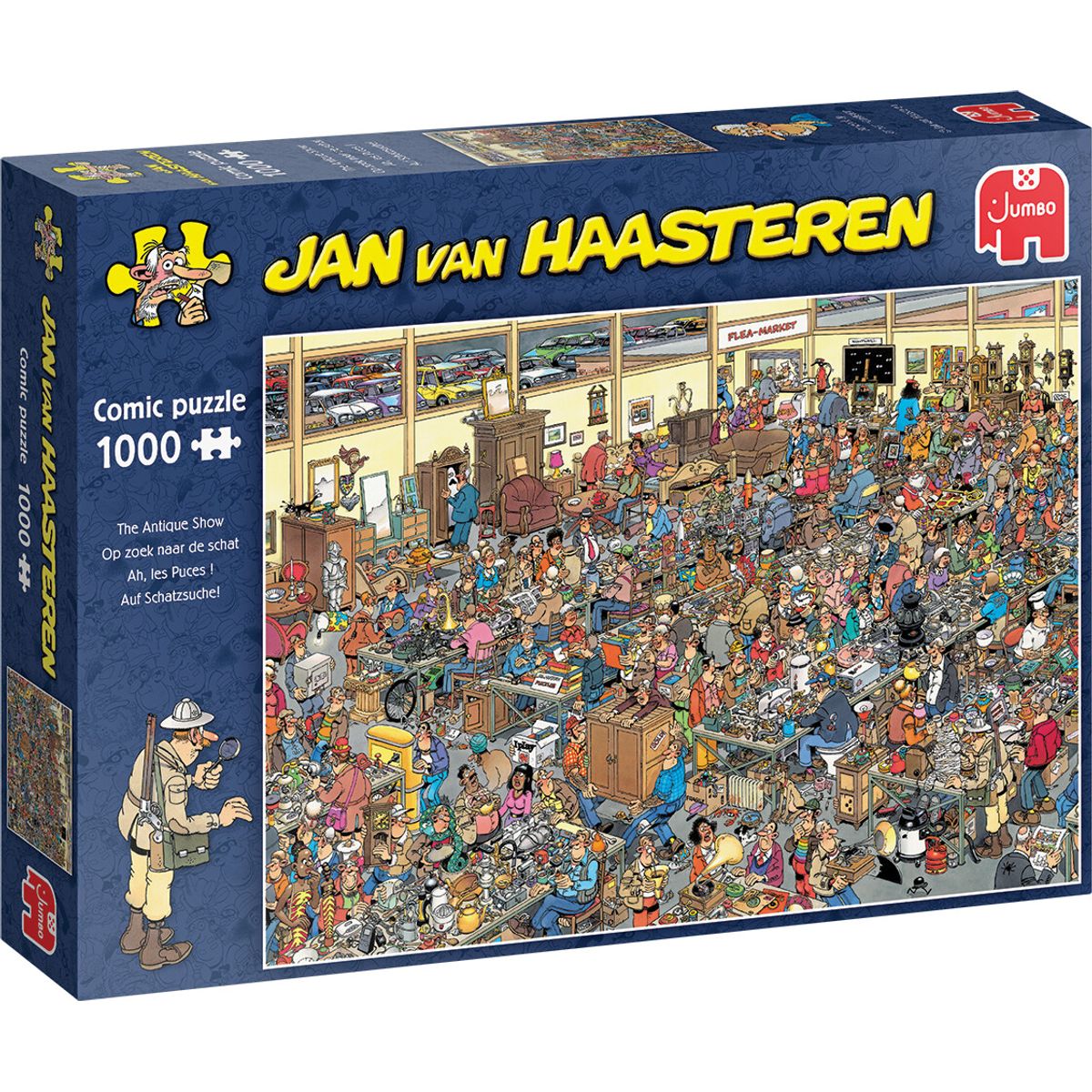 Jan Van Haasteren Puslespil - The Antique Show - 1000 Brikker