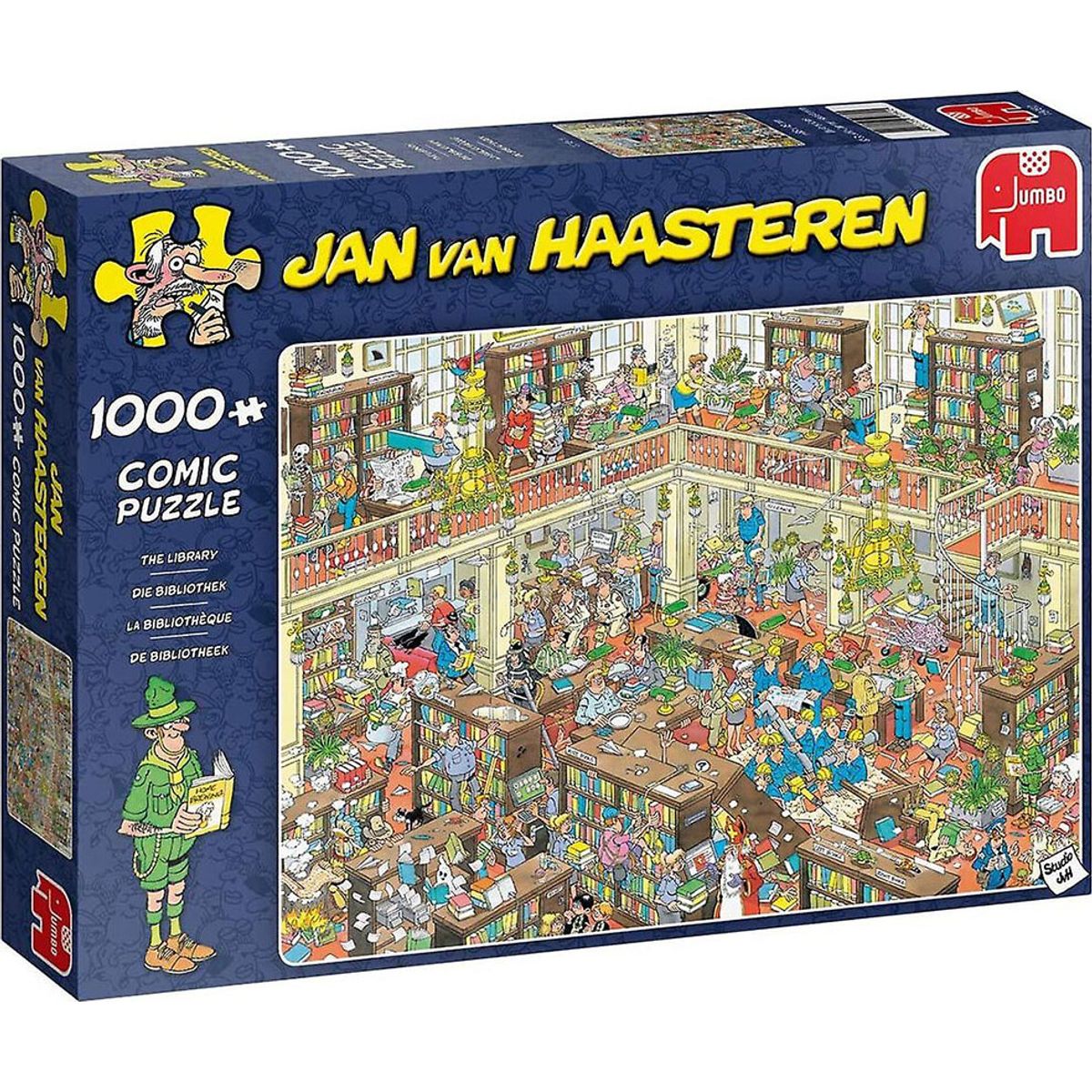 Jan Van Haasteren - The Library (1000 Brikker)