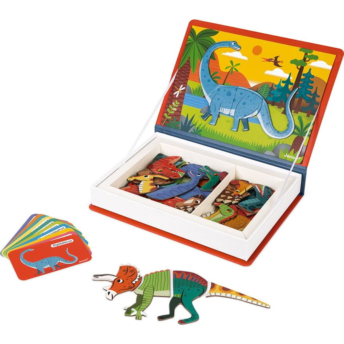 Janod - Magneti'book - Dinosaurs Magneti'book - 40 Magneter