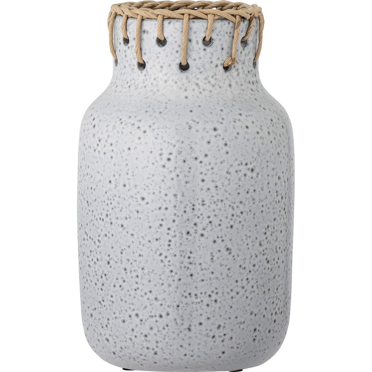 Bloomingville - Janel Vase - Grå - Keramik - H 28 Cm