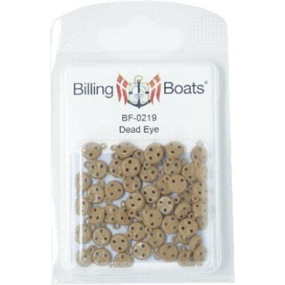 Billing Boats Fittings - Jomfru / Deadeye - 7 Mm - 50 Stk