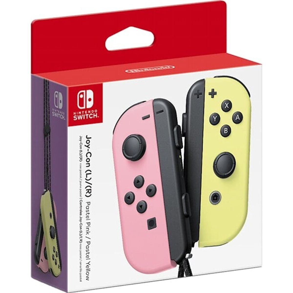 Nintendo Switch - Joy-con Controller Par - Pastel - Lyserød Gul