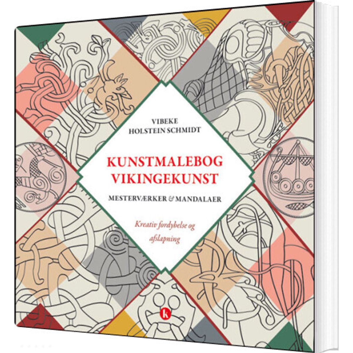 Kunstmalebog Vikingekunst - Vibeke Holstein Schmidt - Bog