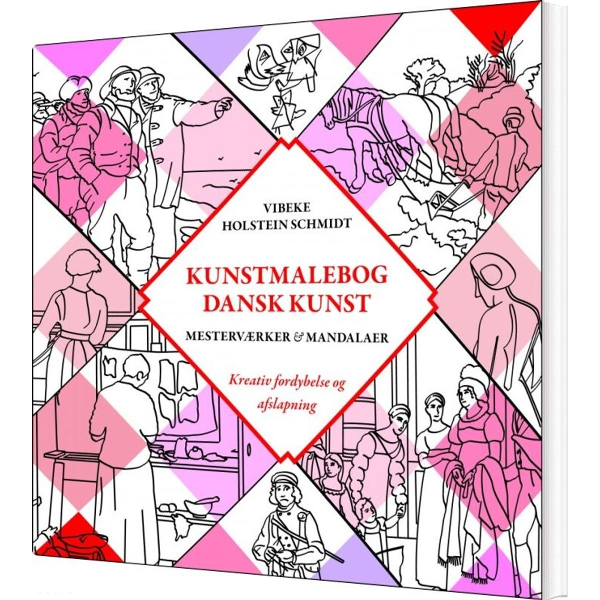 Kunstmalebog - Dansk Kunst - Vibeke Holstein Schmidt - Bog