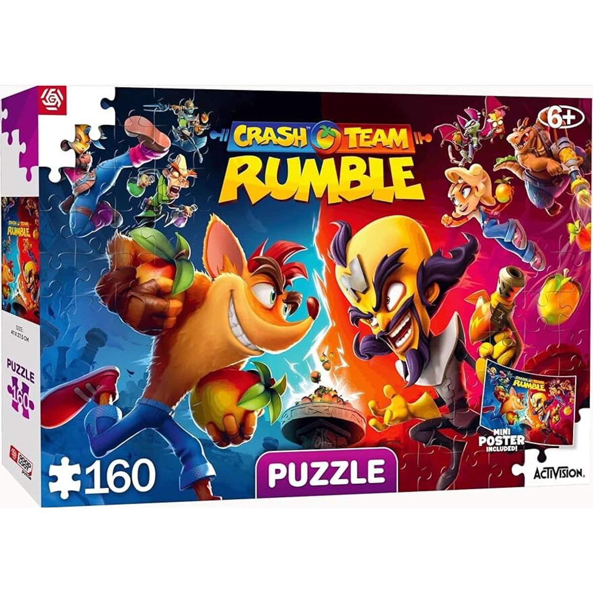 Crash Bandicoot - Crash Team Rumble Puslespil - Good Loot Puzzle - 160 Brikker