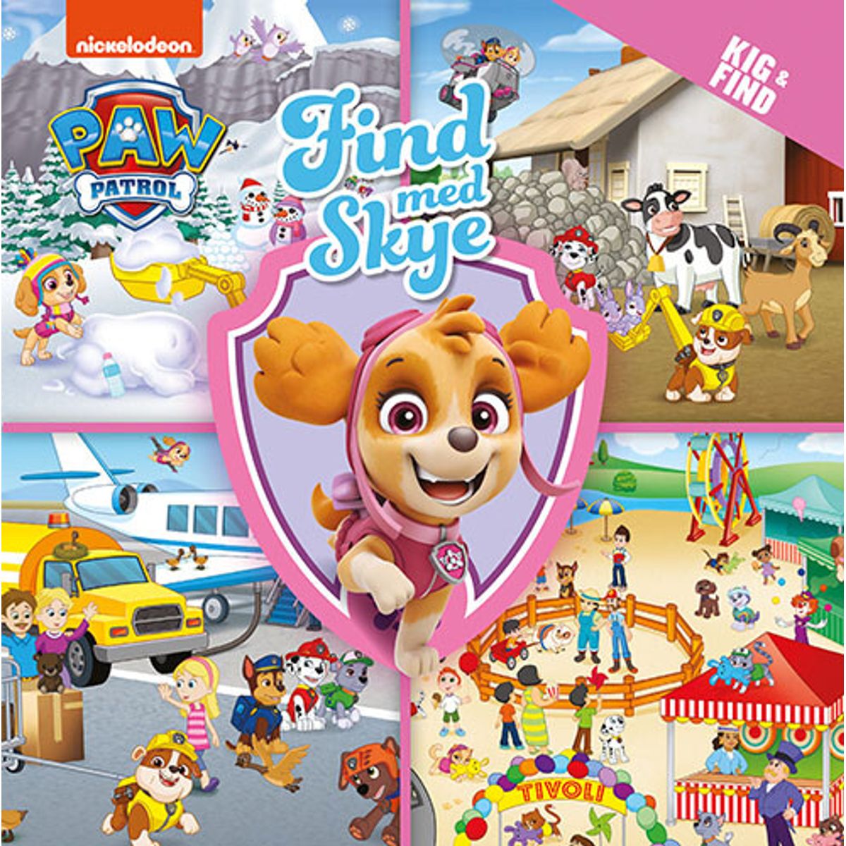 Kig Og Find - Paw Patrol - Find Med Skye - Nickelodeon - Bog