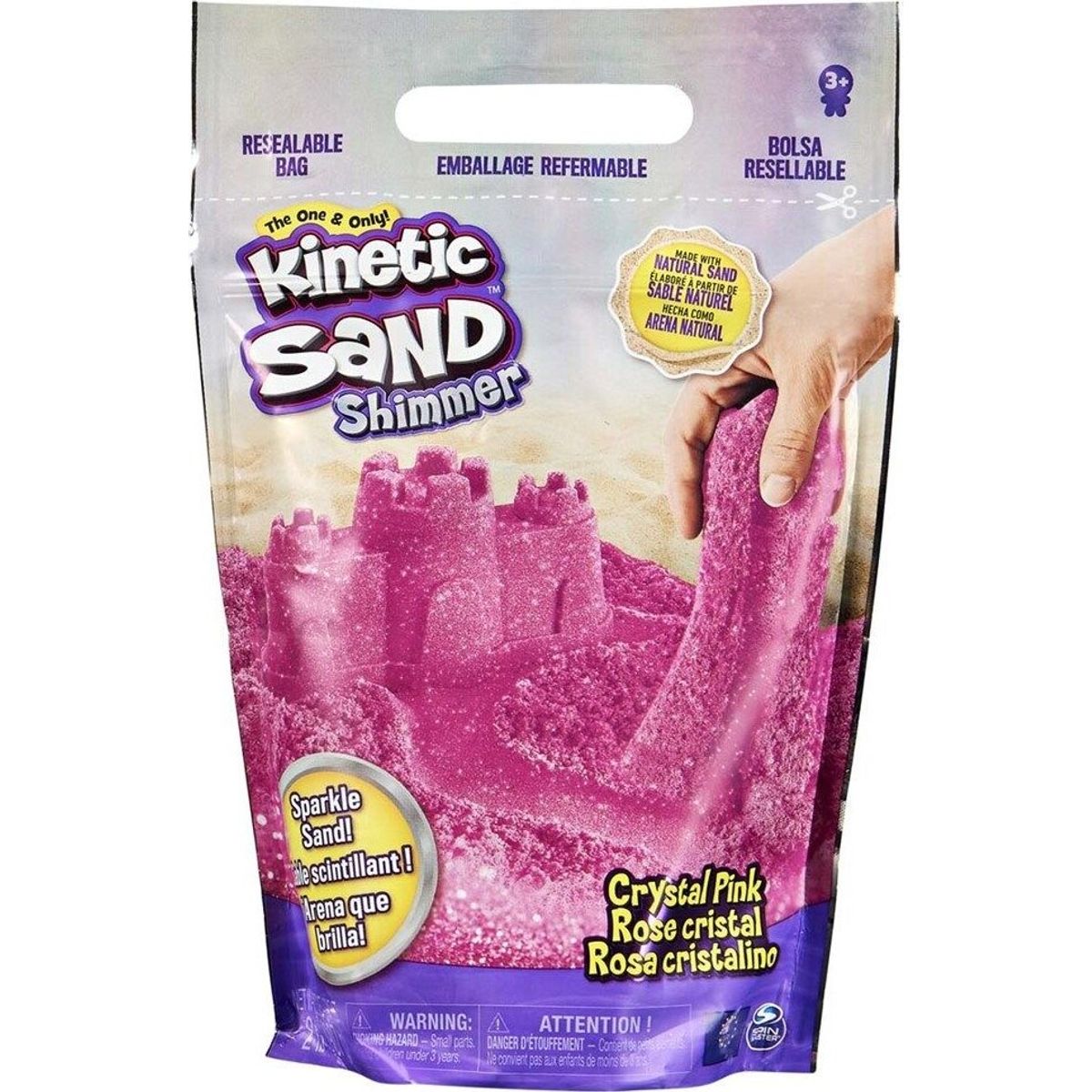 Kinetic Sand - Magisk Kinetisk Sand Glitter Sæt - Pink