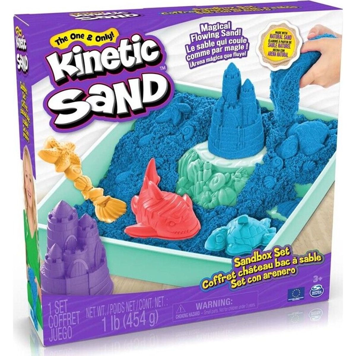 Kinetic Sand - Sandbox Sæt - Blå