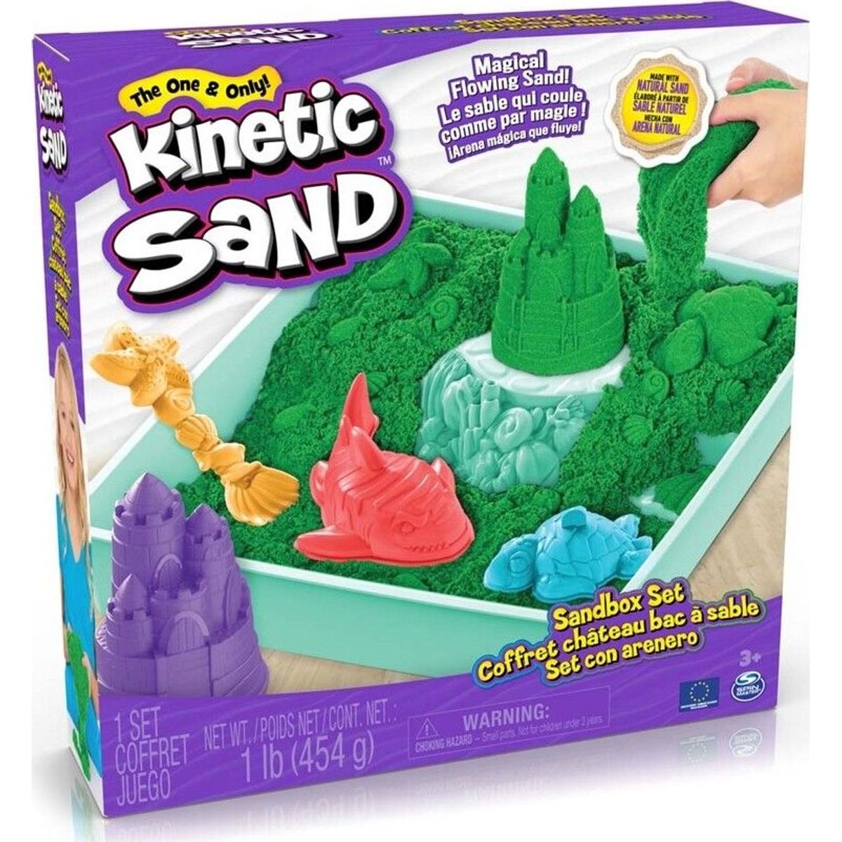 Kinetic Sand - Sandbox Sæt - Grøn