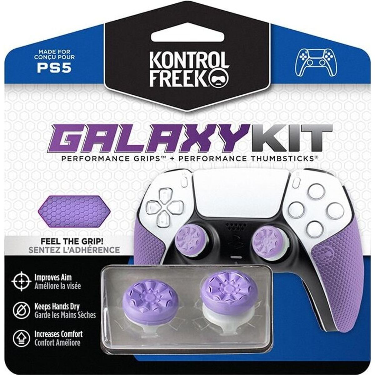 Kontrolfreek - Performance Thumbsticks + Grips Til Ps5 - Galaxy