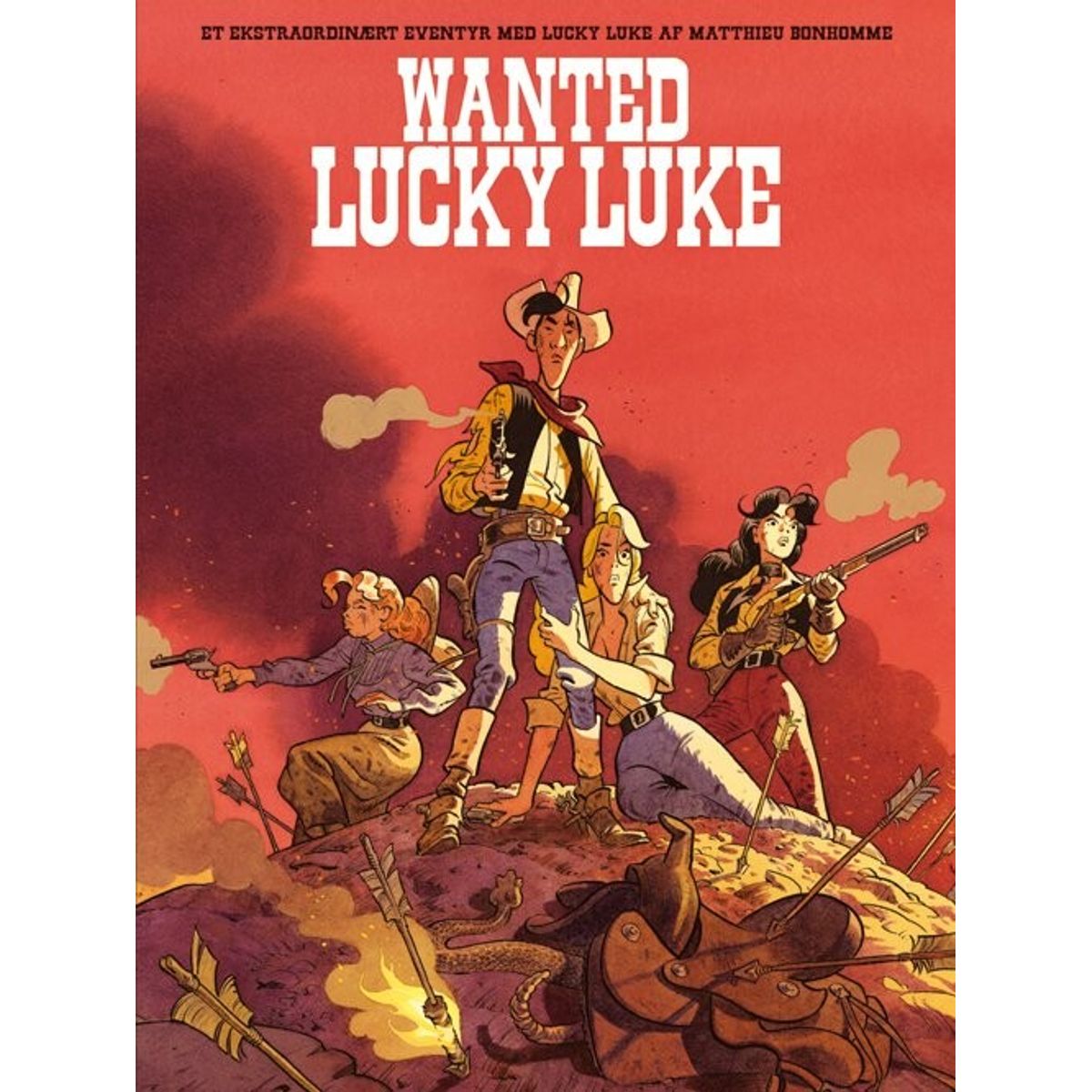 Lucky Luke: Wanted Lucky Luke - Et Ekstraordinært Eventyr - Matthieu Bonhomme - Tegneserie