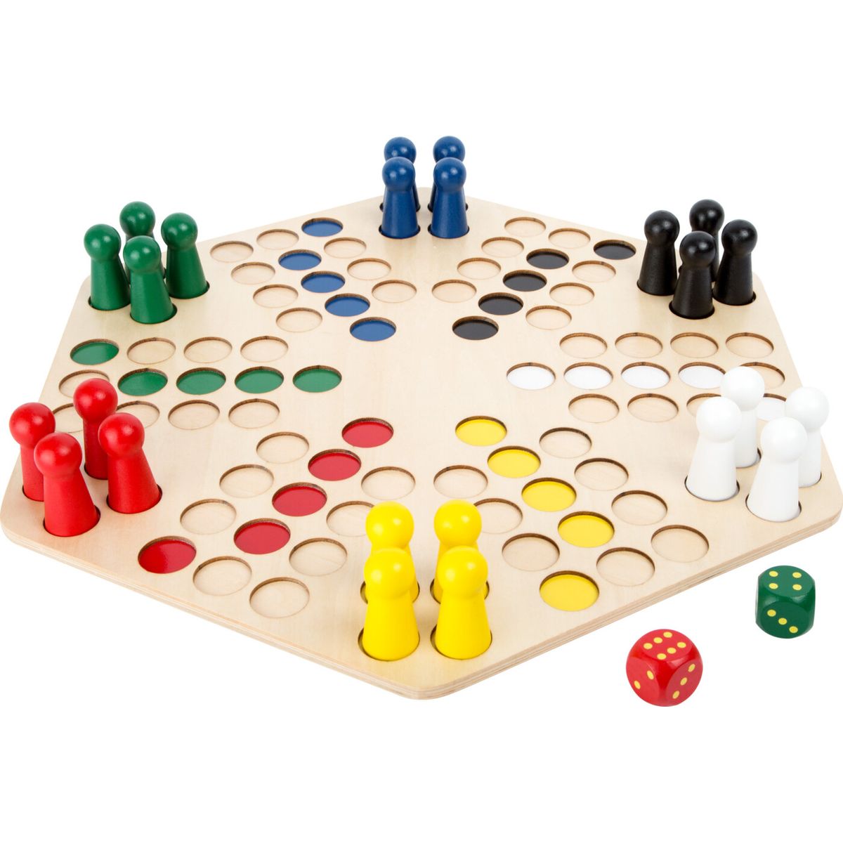 Small Foot - Ludo Spil I Træ - 6 Personer