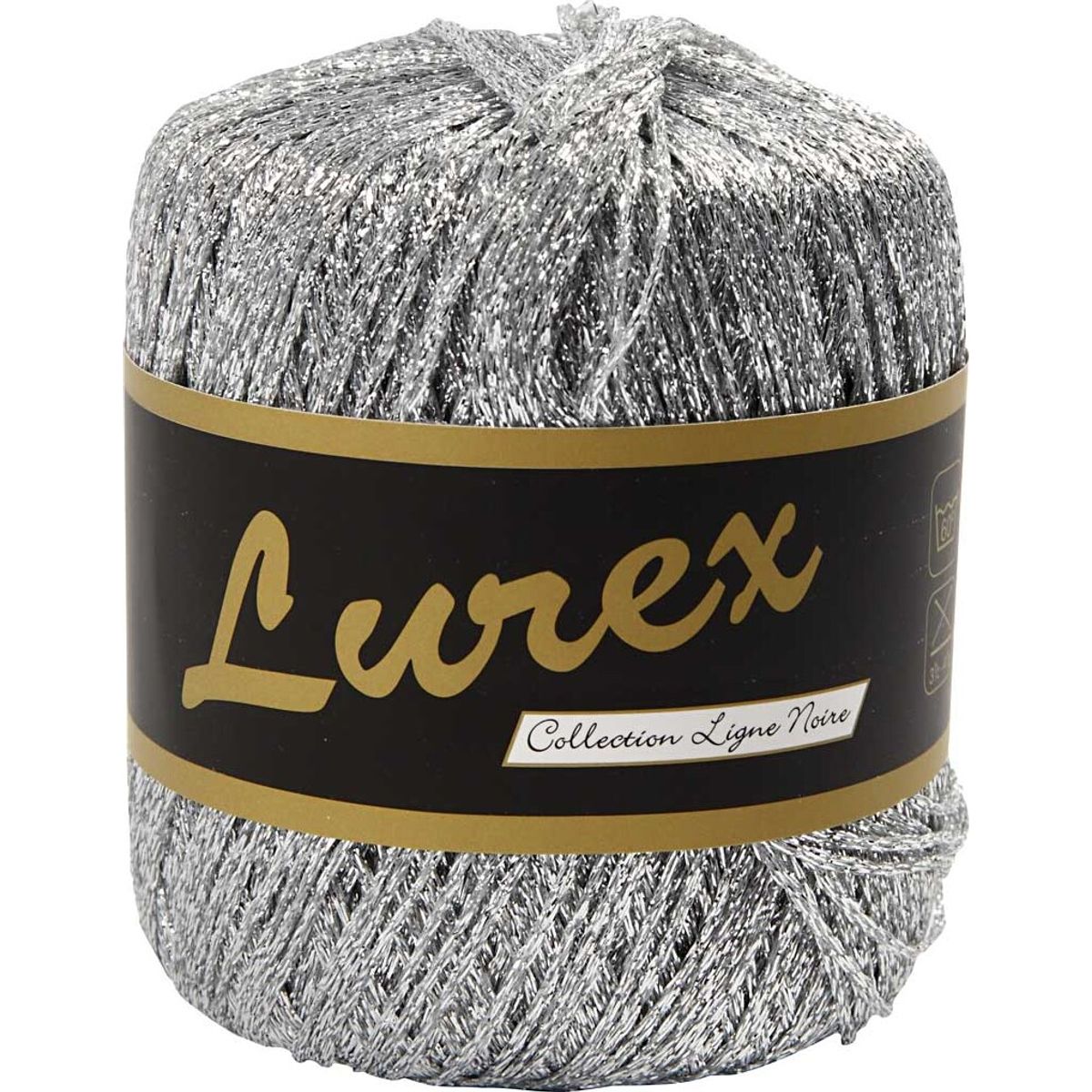 Lurex Garn - L 160 M - Sølv - 25 G