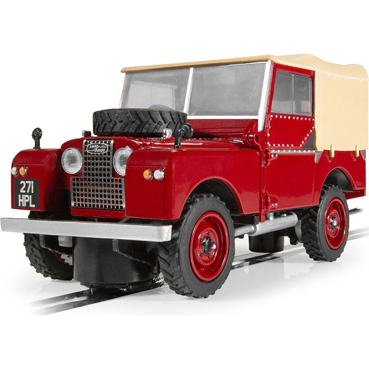 Scalextric - Land Rover Series 1 Bil - Poppy Red - 1:35 - C4493