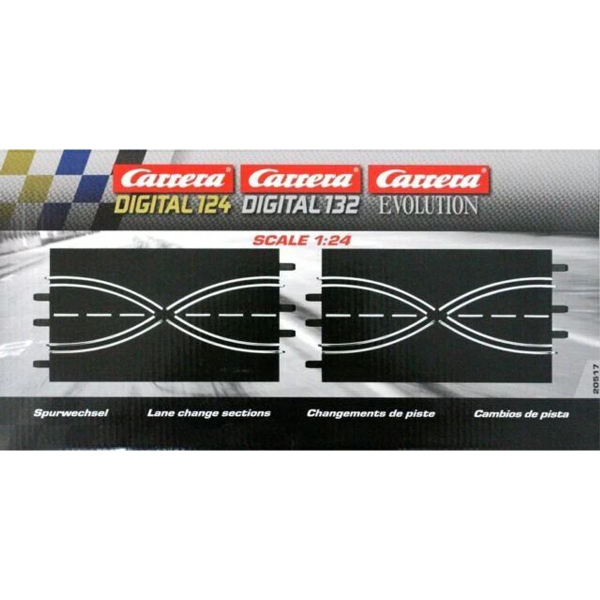 Carrera - Lane Change Sektion - 2 Dele - 1:32-1:24 - Analog - 20020517