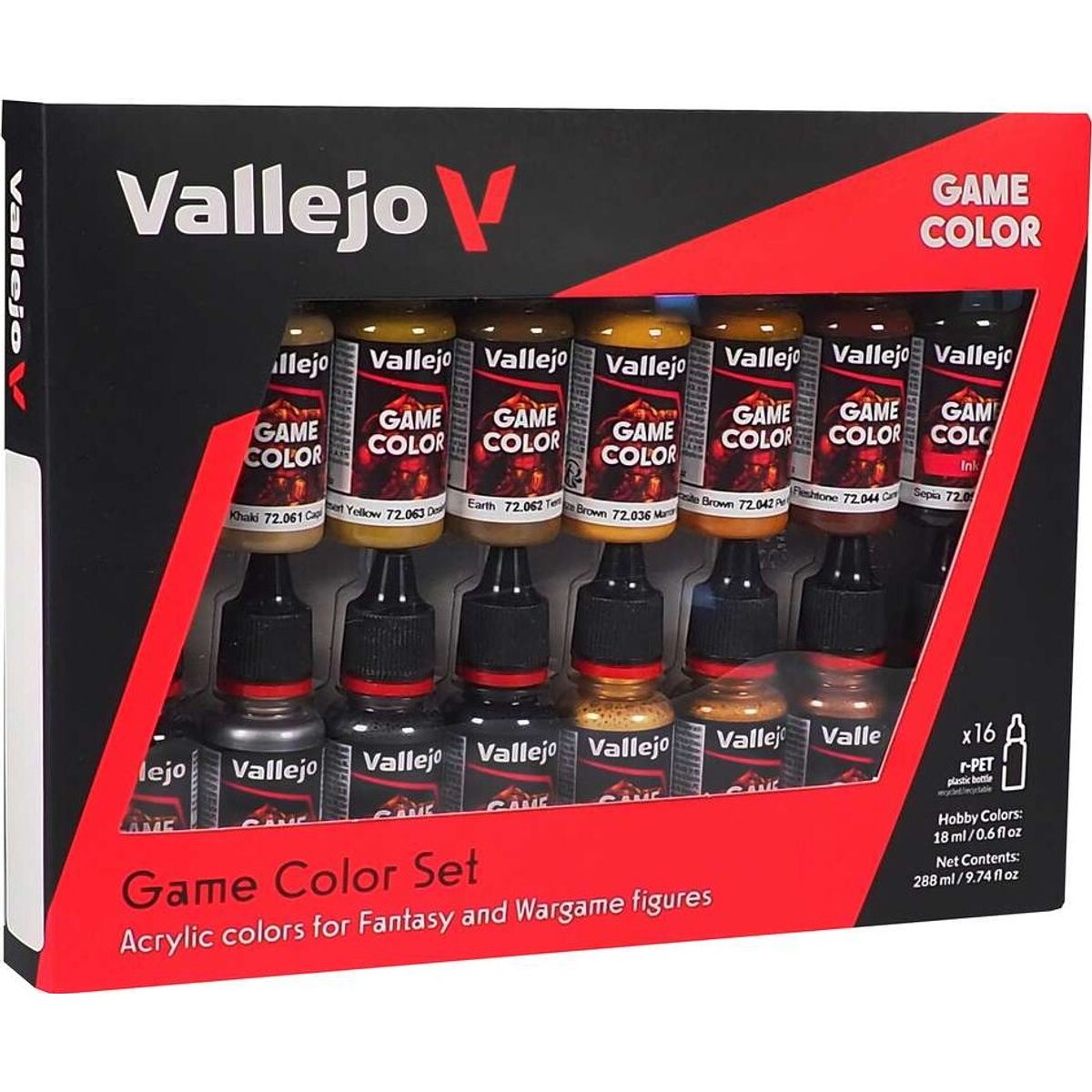 Vallejo - Game Color Maling Sæt - Leather & Metal - 16x18 Ml