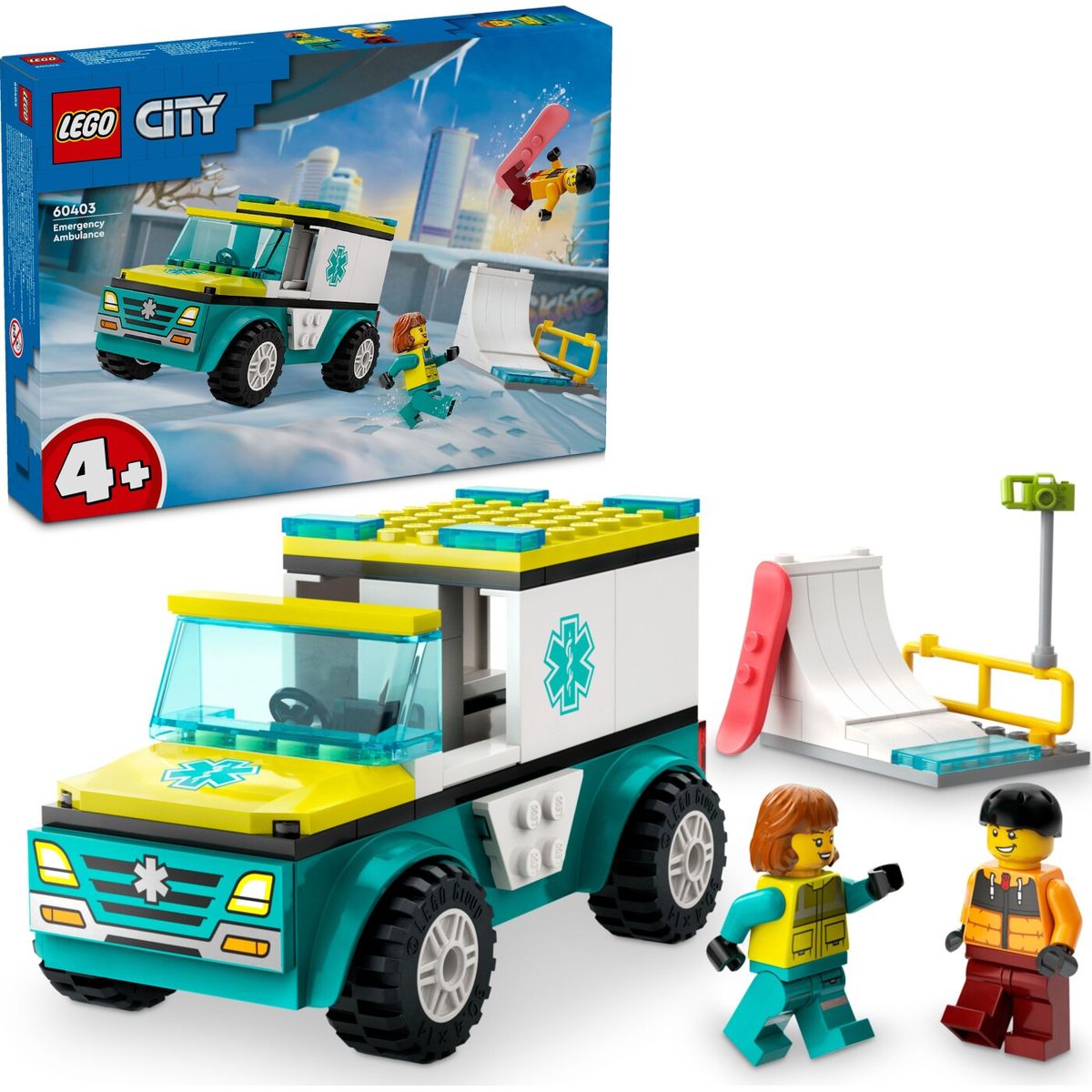 Lego City - Ambulance Og Snowboarder - 60403