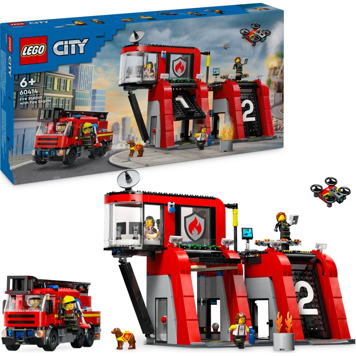 Lego City - Brandstation Med Brandbil - 60414