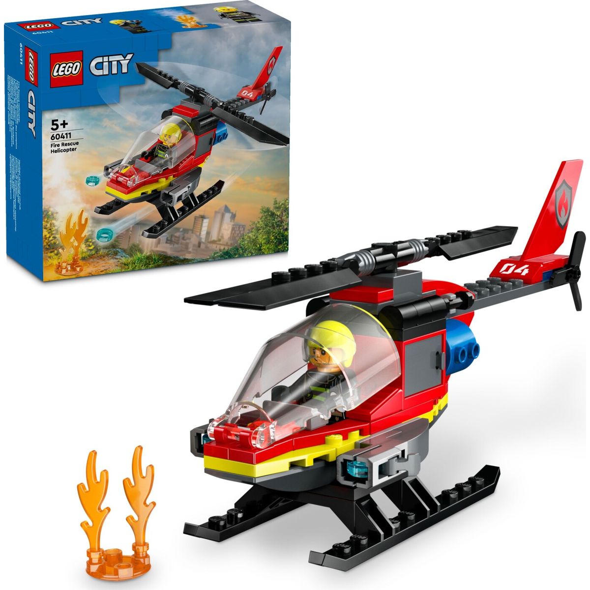 Lego City - Brandslukningshelikopter - 60411