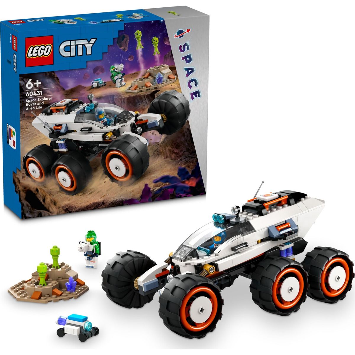 Lego City Space - Rumkøretøj Og Fremmed Livsform - 60431