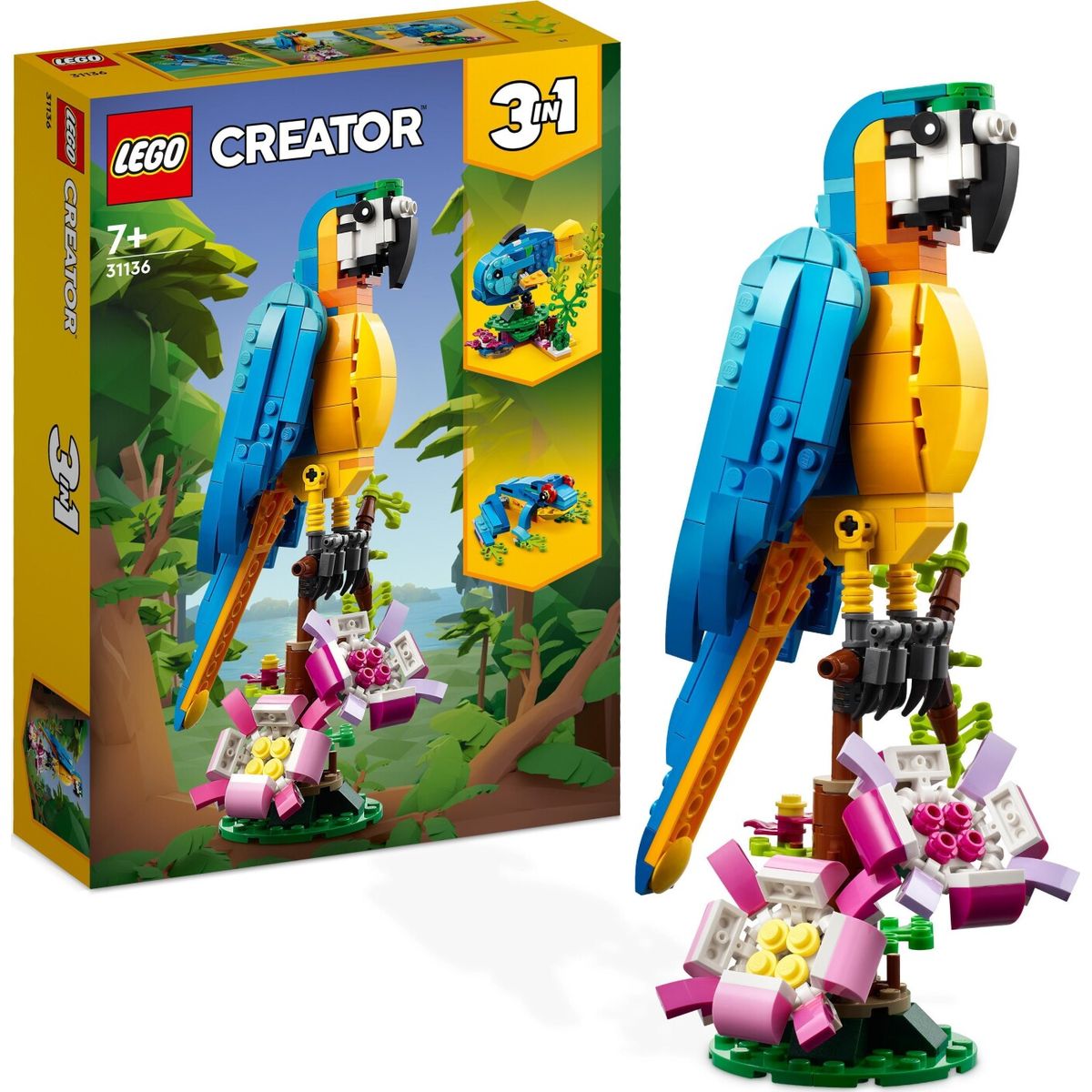 Lego Creator 3-in-1 - Eksotisk Papegøje - 31136