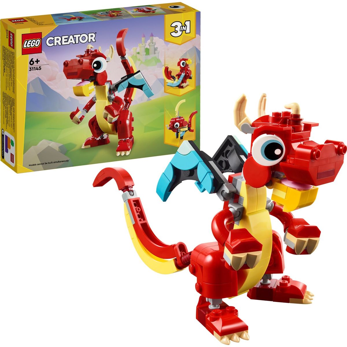 Lego Creator 3-in-1 - Drage - Rød - 31145