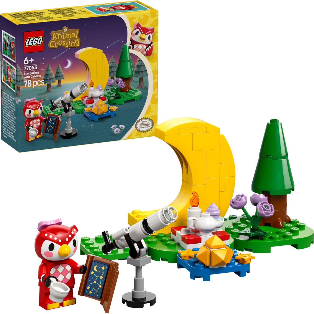 Lego Animal Crossing - Stjernekiggeri Med Celeste - 77053