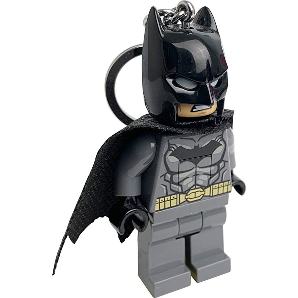 Lego - Nøglering Med Led Lys - Dc Comics - Batman - Grå