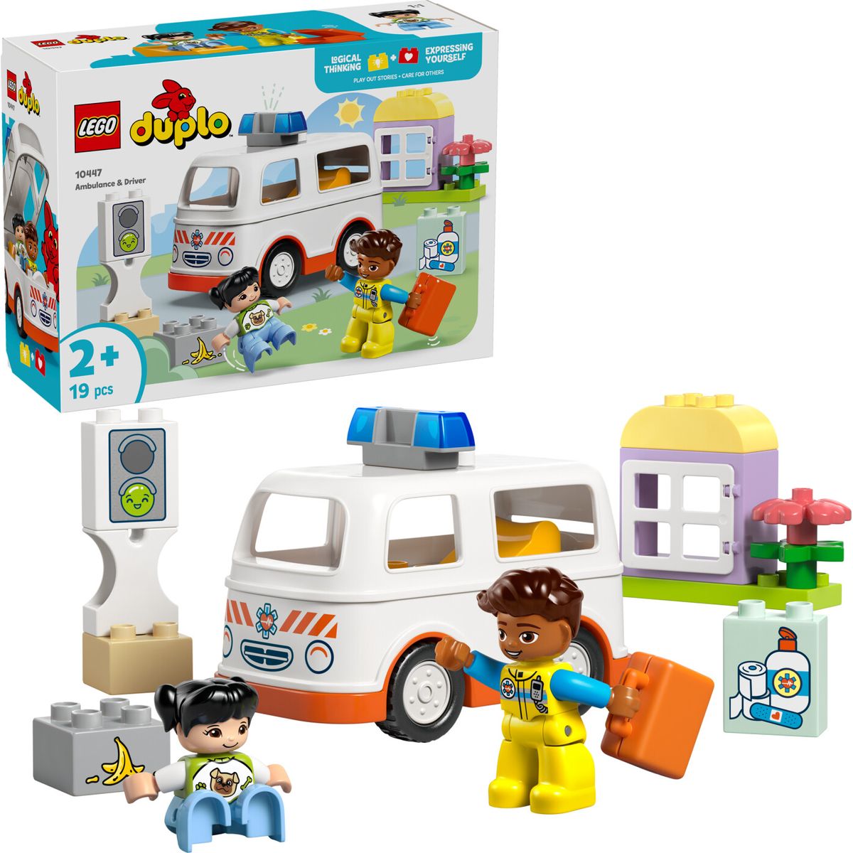 Lego - Duplo Town - Ambulance Og Fører (10447)