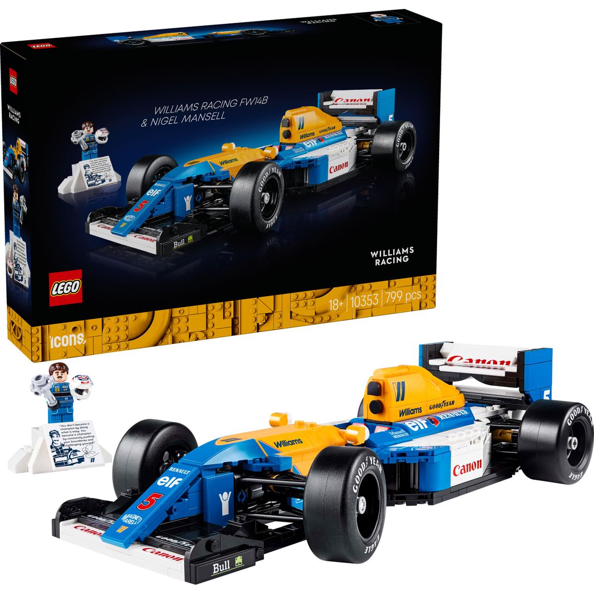 Lego Icons - Williams Racing Fw14b Og Nigel Mansell - 10353