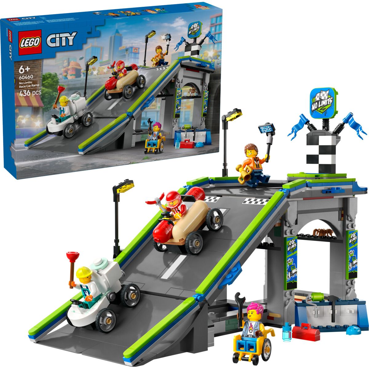 Lego City - Ingen Grænser - Racerbilrampe - 60460