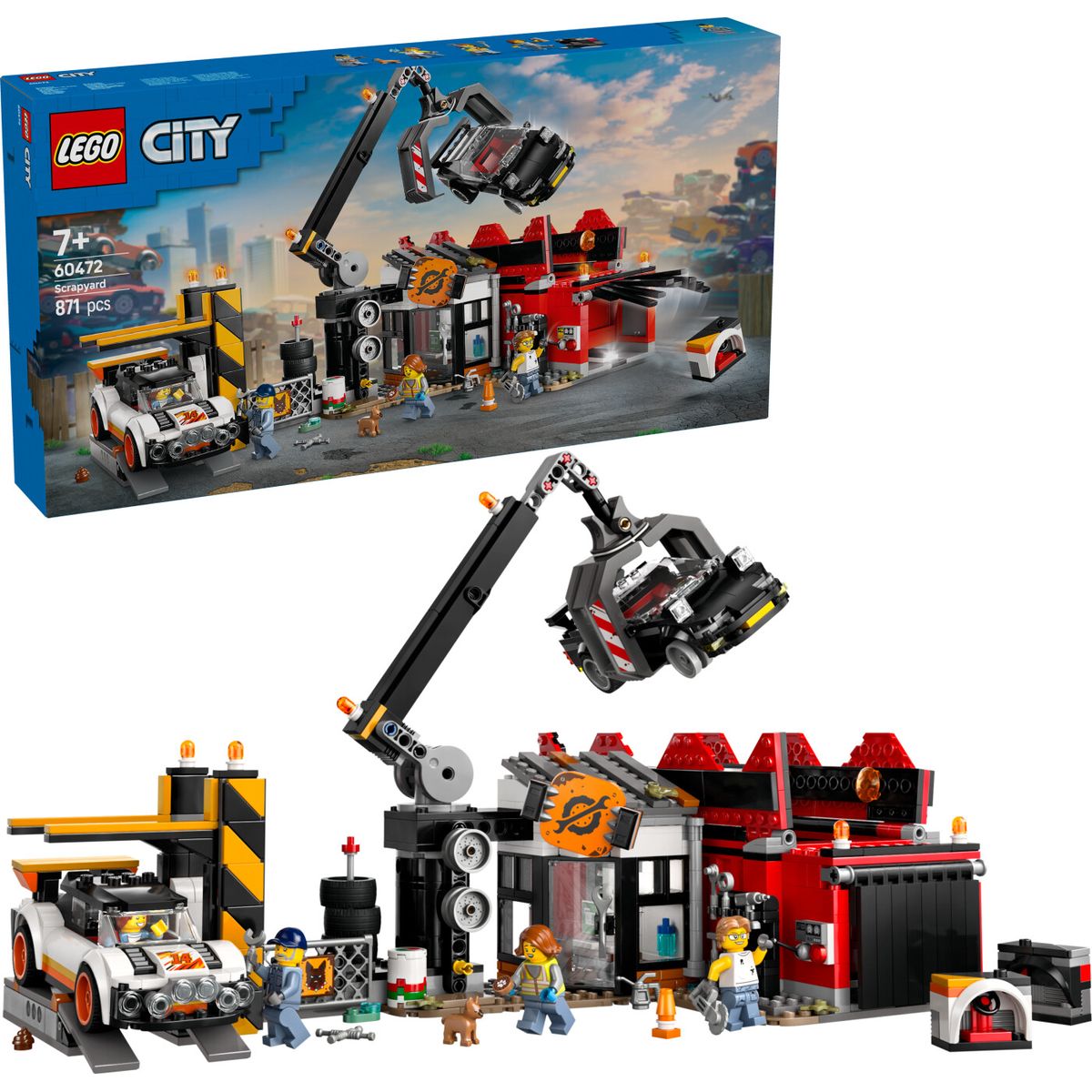 Lego - Lego City - Skrotplads Med Biler (60472)