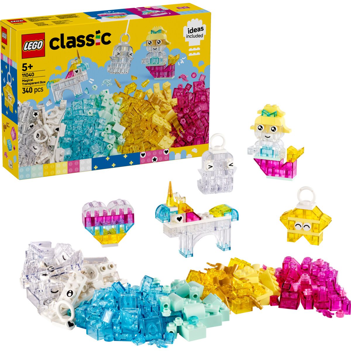 Lego Classic - Magiske Gennemsigtige Klodser - 11040