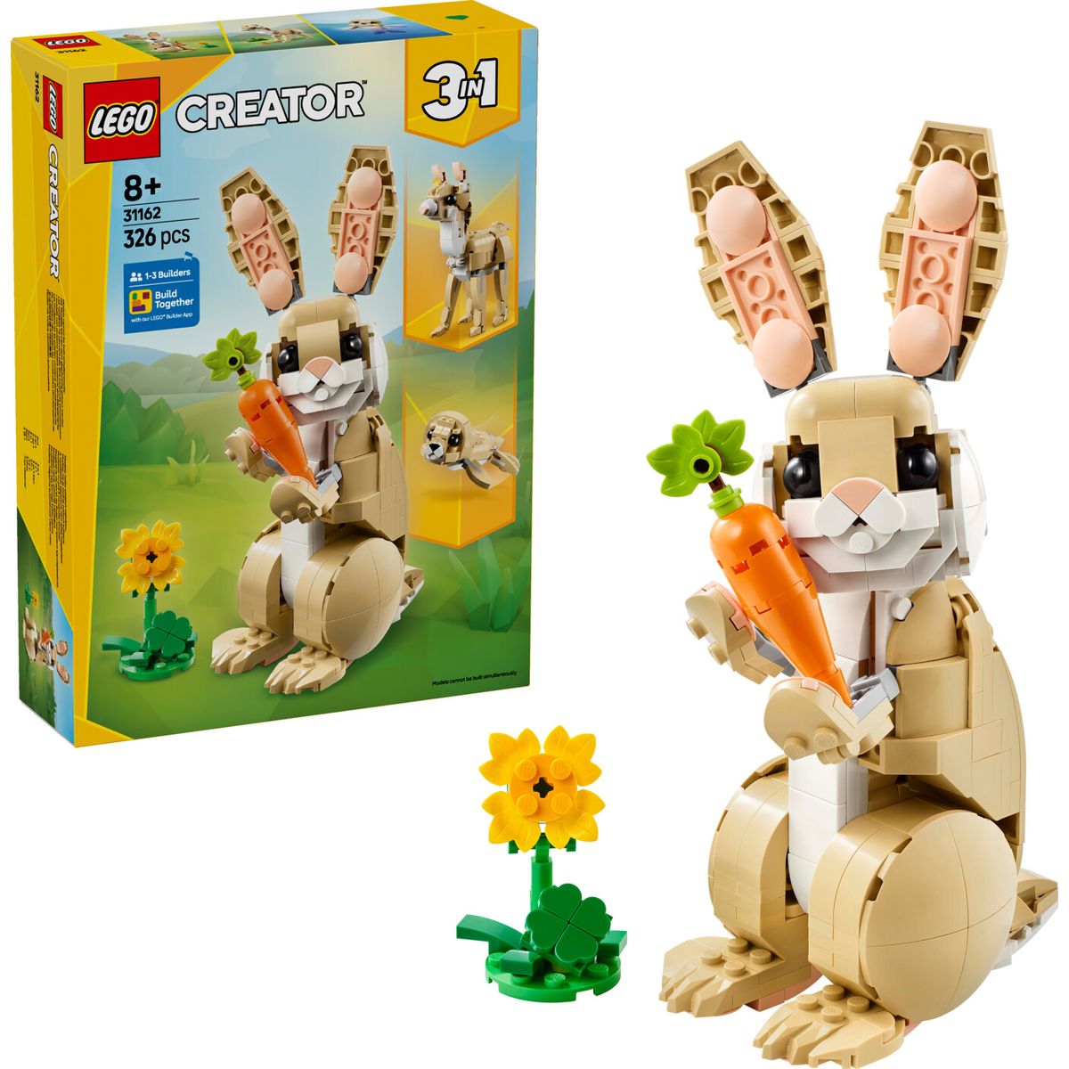 Lego Creator 3-in-1 - Sød Kanin - 31162