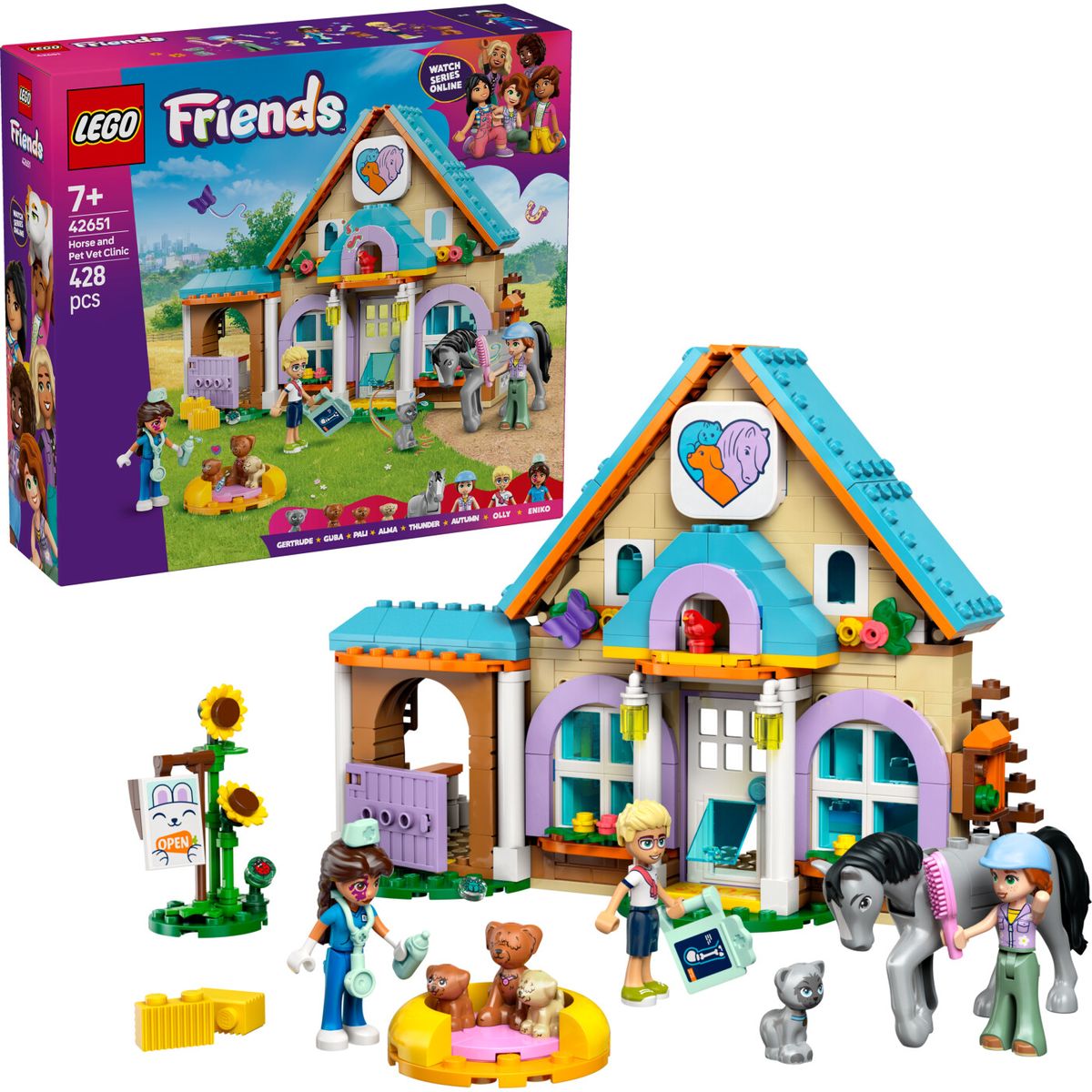 Lego - Lego Friends - Dyrlægeklinik For Heste Og Kæledyr (42651)