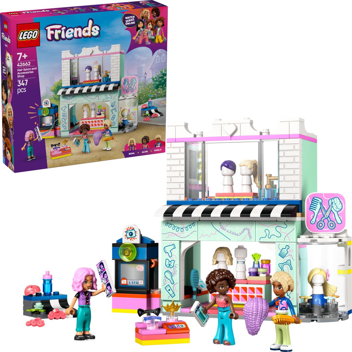 Lego Friends - Frisørsalon Og Accessories Butik - 42662