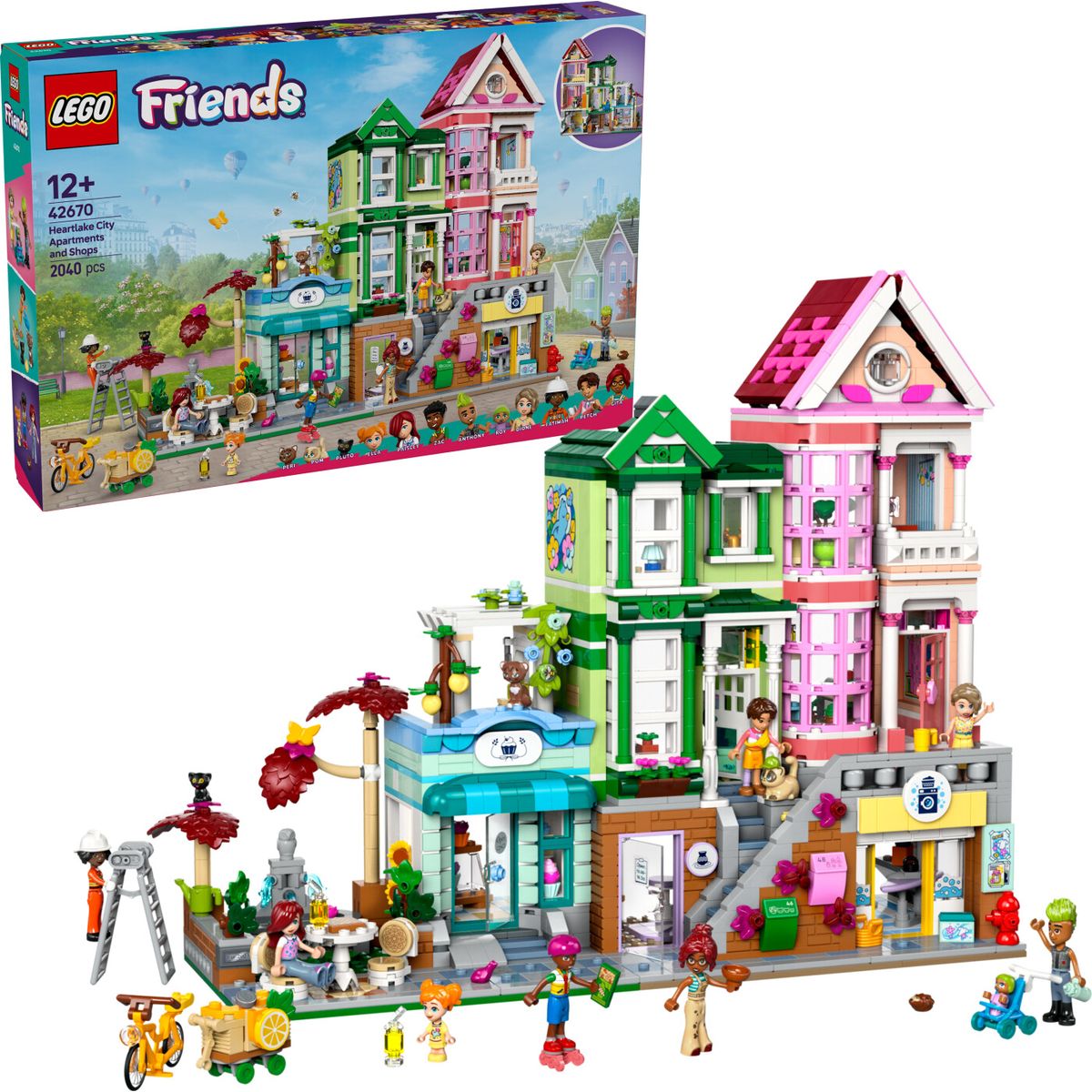 Lego Friends - Heartlake City Lejligheder Og Butikker - 42670