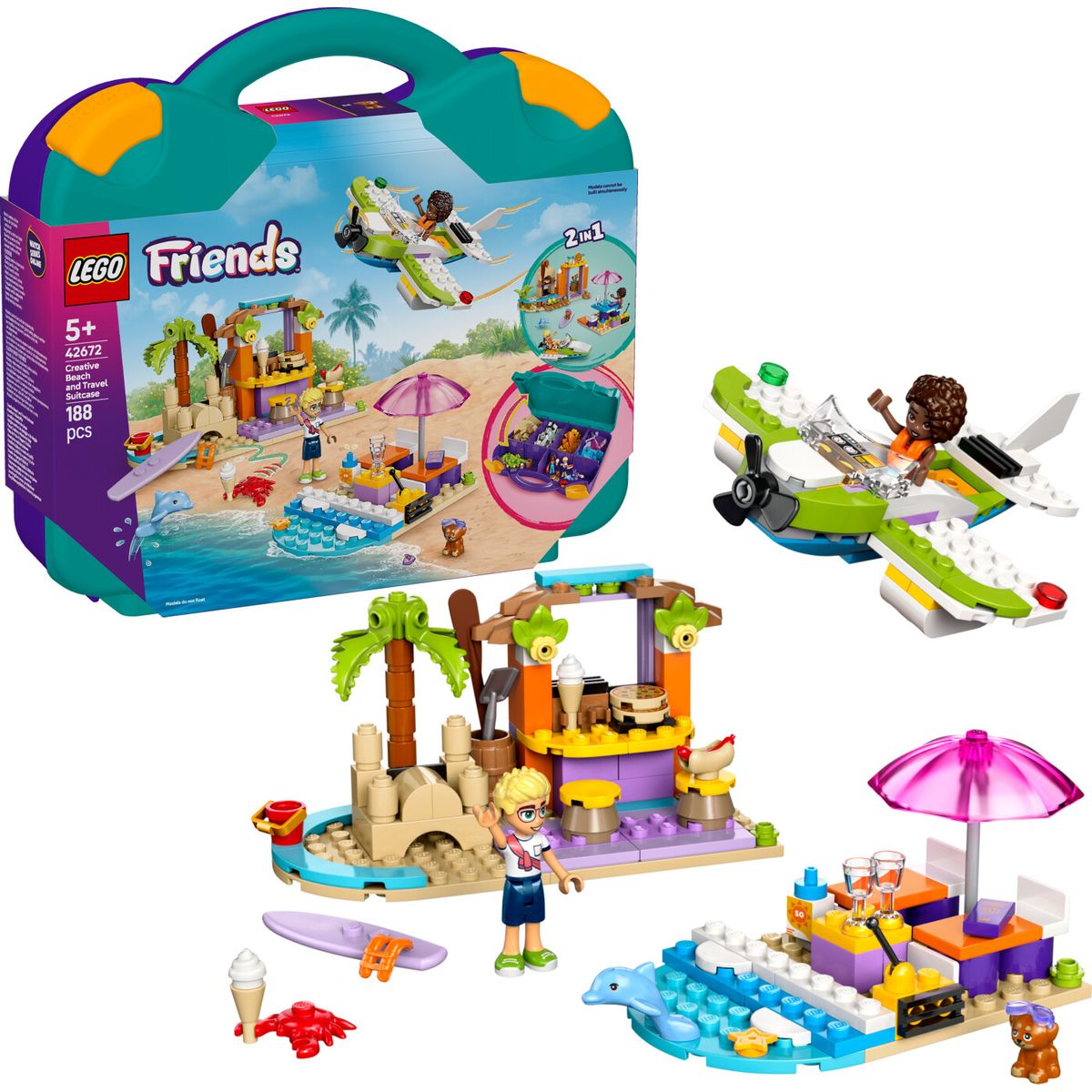 Lego - Lego Friends - Kreativ Strand- Og Rejsekuffert (42672)