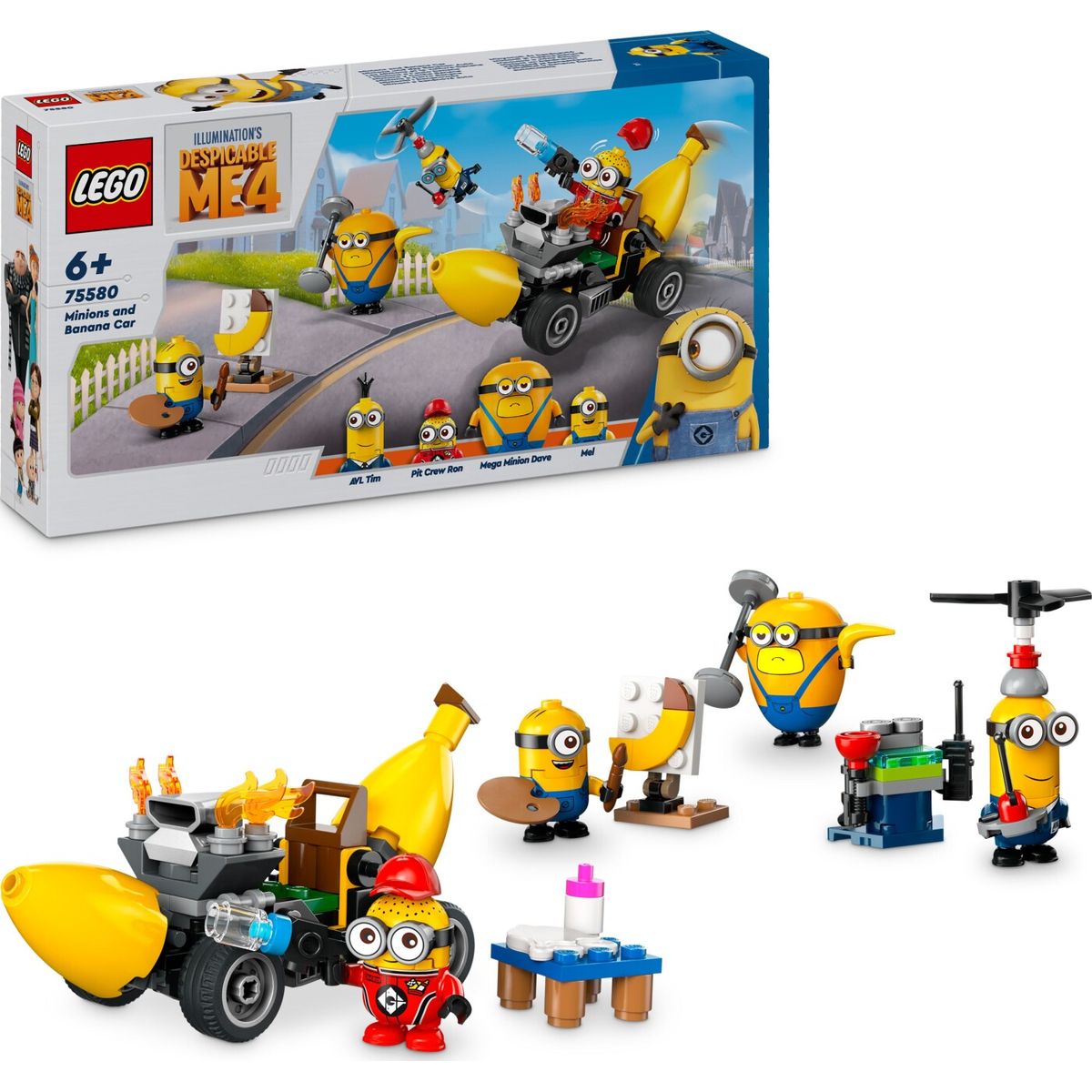 Lego Grusomme Mig 4 - Minions Og Bananbil - 75580