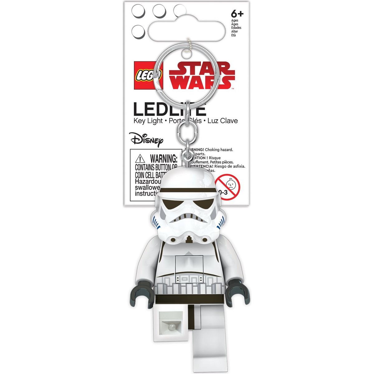 Lego - Star Wars - Nøglering Med Lys - Stormtrooper