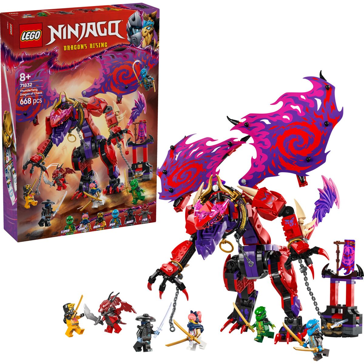 Lego Ninjago - Kaosdragen Thunderfang - 71832