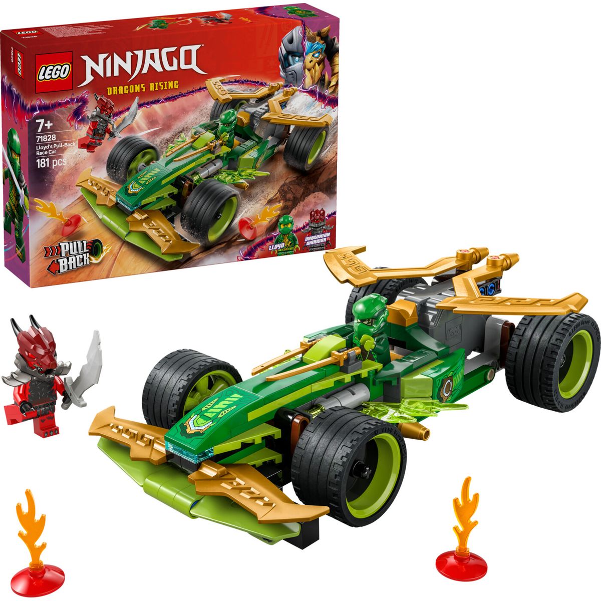 Lego Ninjago - Lloyds Pull-back Racerbil - 71828