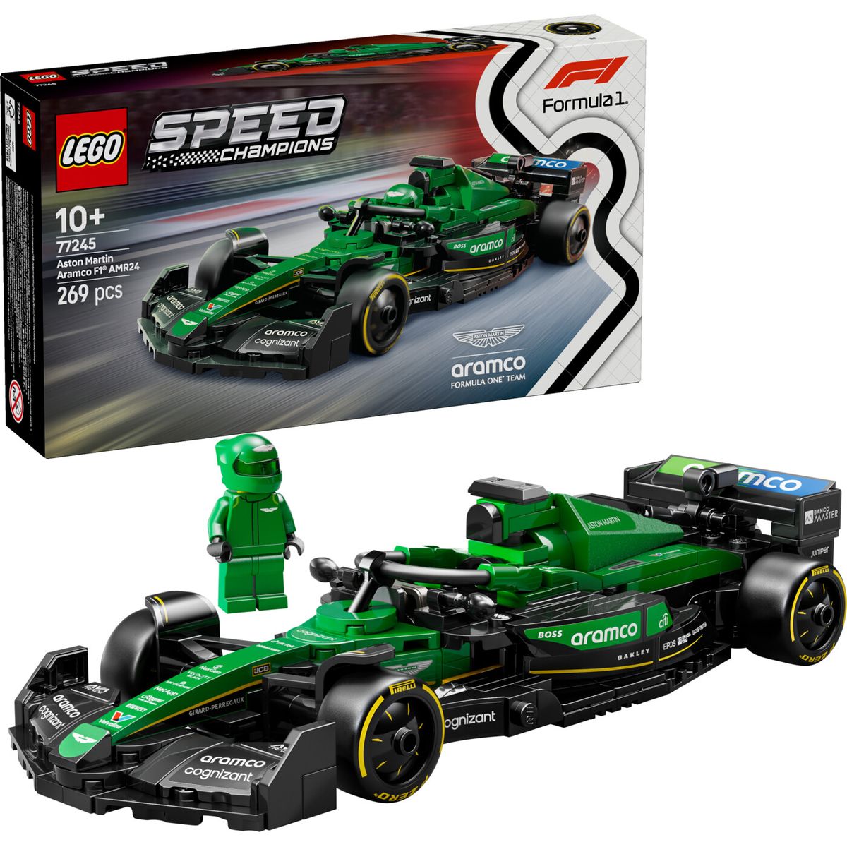 Lego Speed Champions - Aston Martin Aramco F1 Amr24 Racerbil - 77245