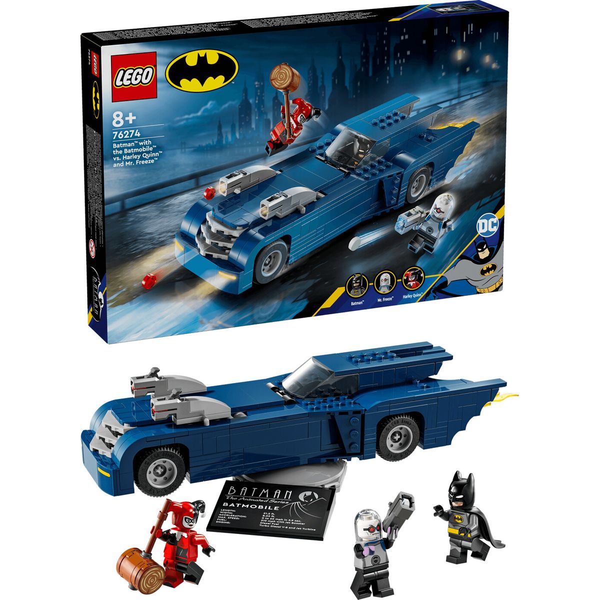 Lego Super Heroes - Batman Og Batmobile Mod Harley Quinn Og Mr. Freeze - 76274