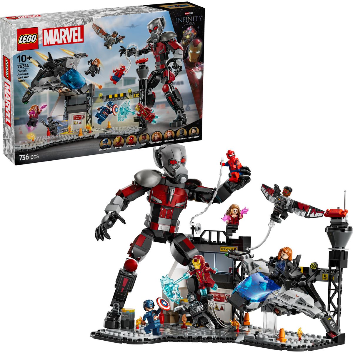 Lego - Super Heroes - Captain America: Civil War Actionkamp (76314)