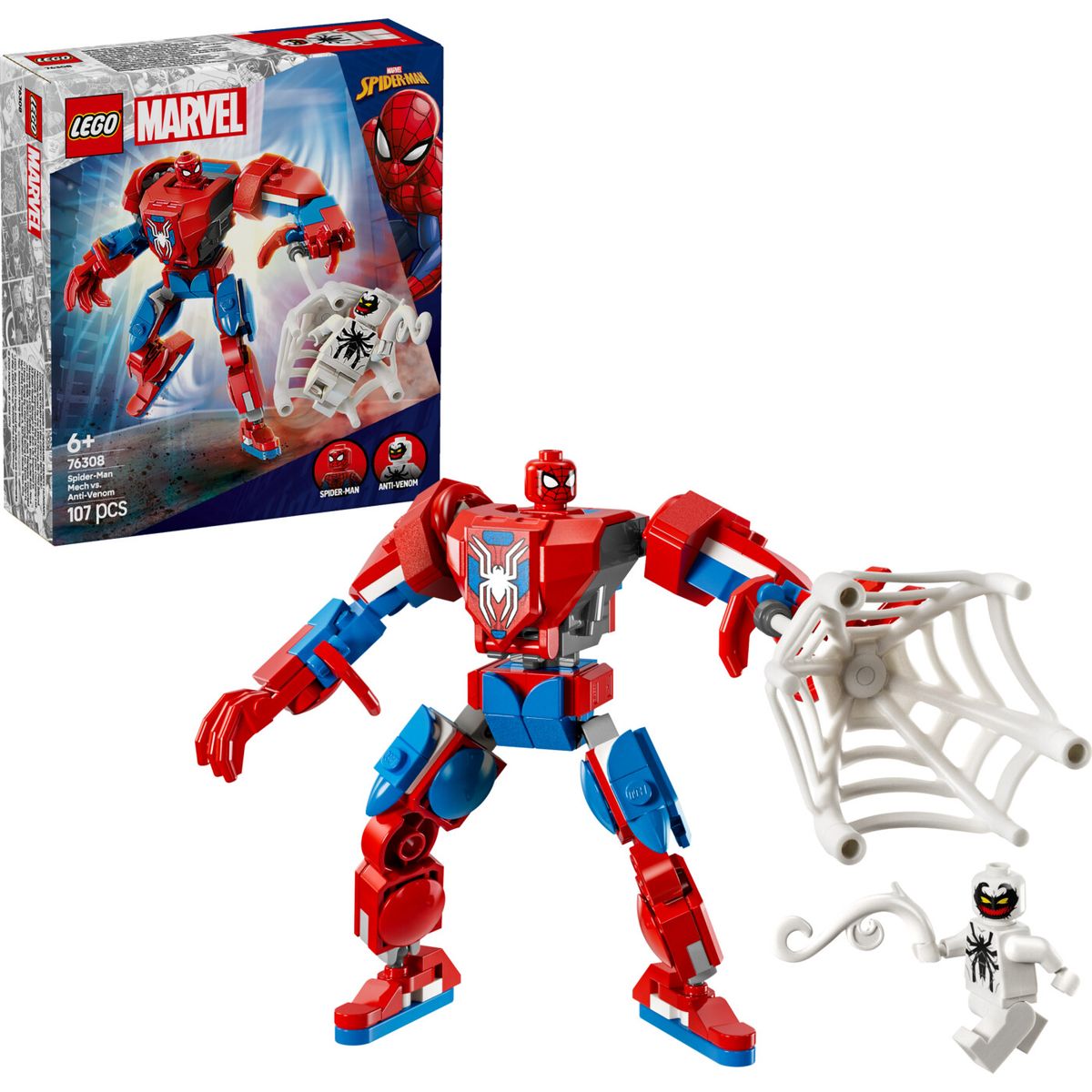 Lego Marvel Spiderman - Spider-man Mech Mod Anti-venom - 76308