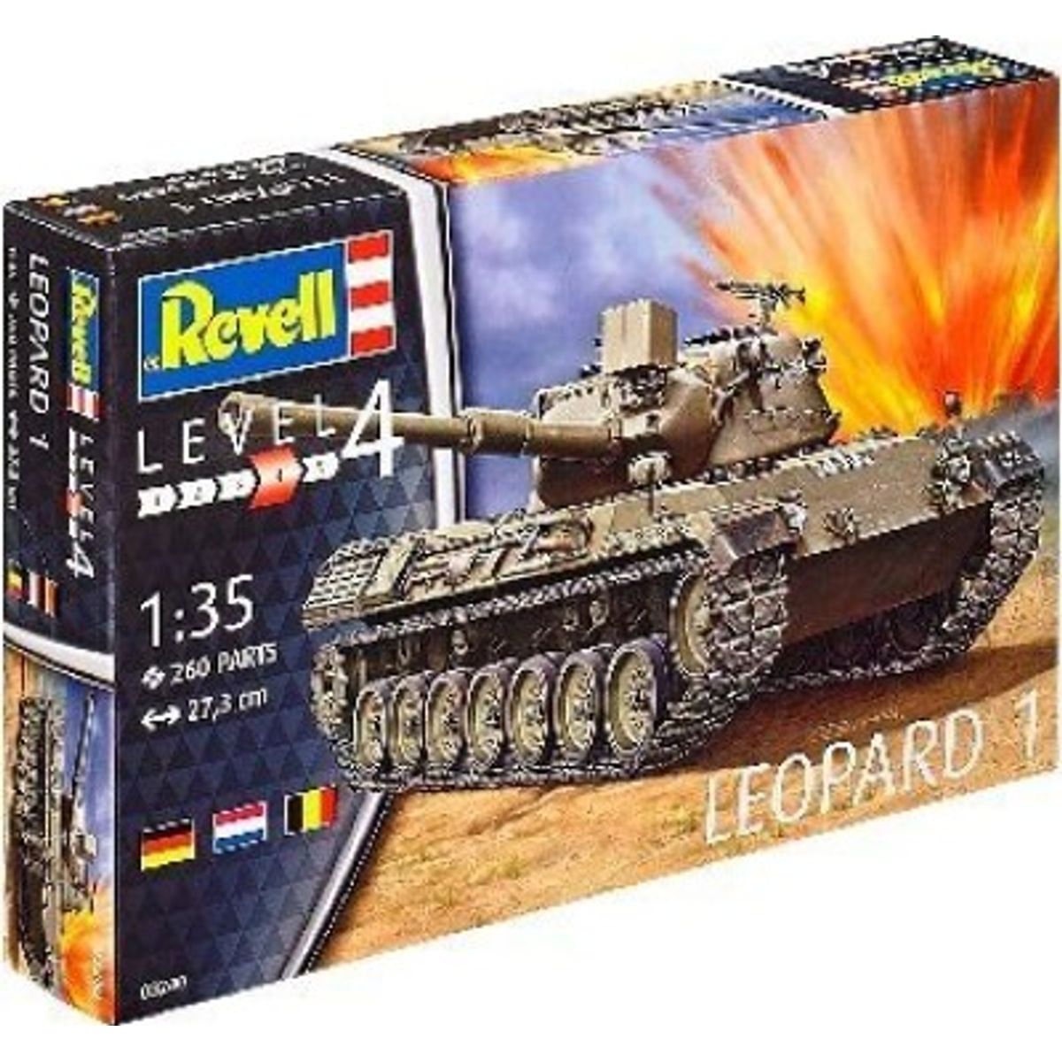 Revell - Leopard 1 Tank Byggesæt - 1:34 - 03240