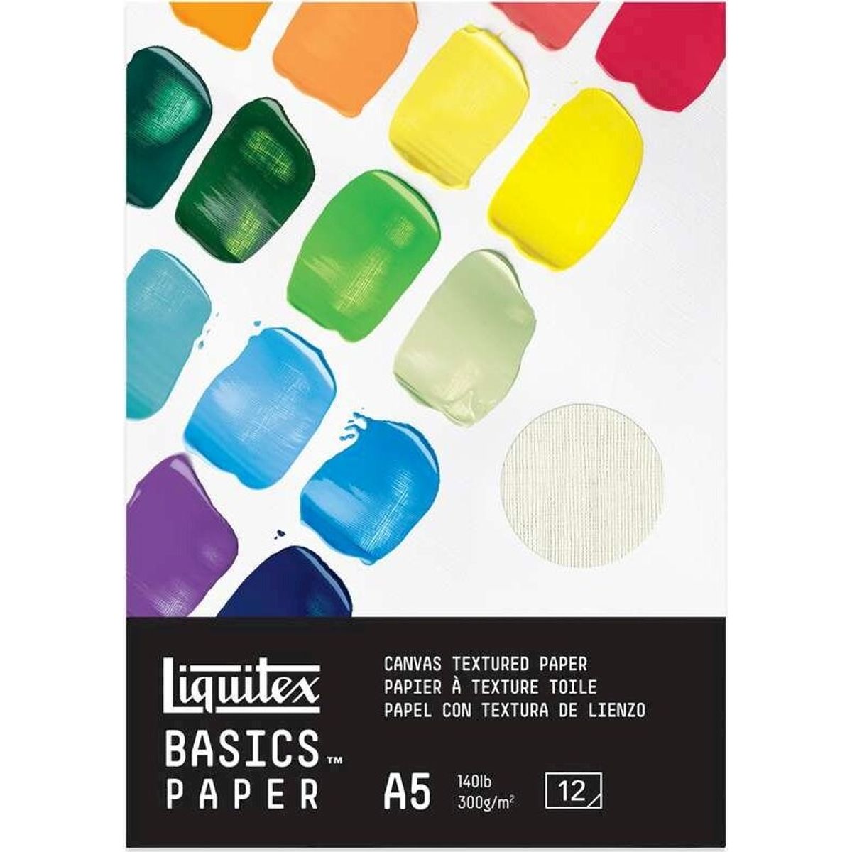 Liquitex - Basics Paper - Akryl Papir - A5 - 300 G - 12 Ark