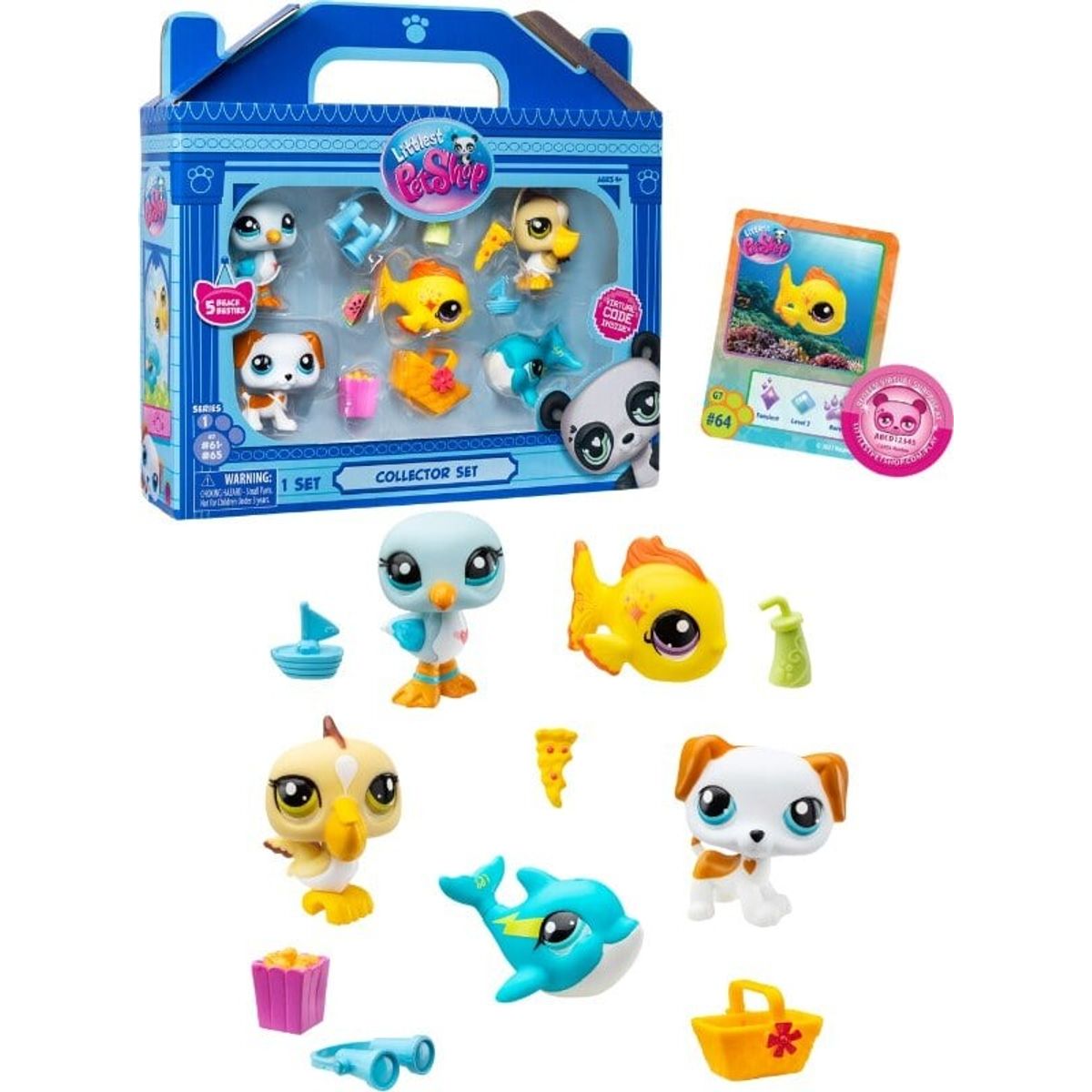 Littlest Pet Shop Figurer - Beach Besties - Collectors Sæt - 5-pak