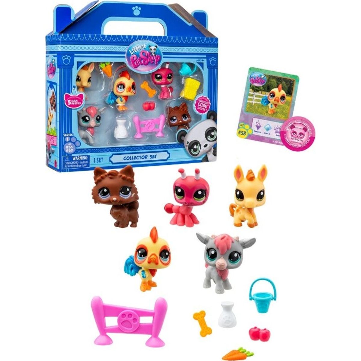 Littlest Pet Shop Figurer - Farm Besties - Collectors Sæt - 5-pak